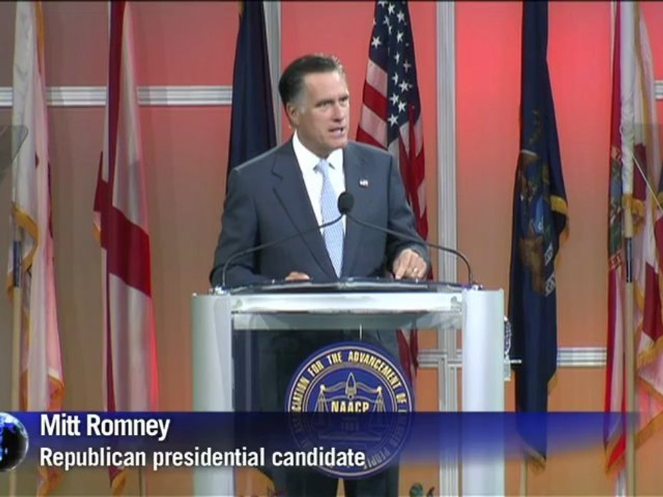 Black voters loudly boo Romney over 'Obamacare'