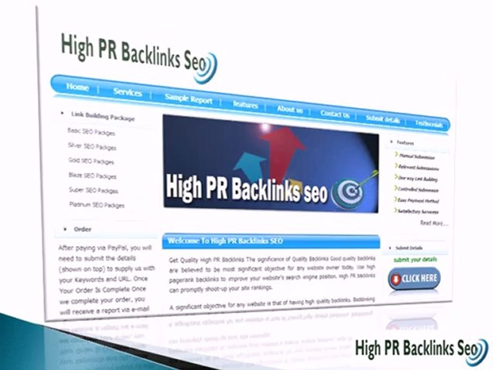 High PR Backlinks SEO