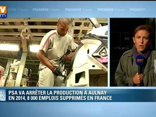 PSA arrête la production à Aulnay, supprime 8.000 emplois en France