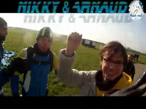 parachutisme handisport Saut nikky Hanvol