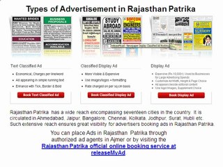 Rajasthan Patrika Ajmer Advertising Agency