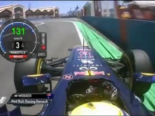 F1 2012 Valencia Street Circuit Onboard Webber Q1 Without DRS [HD] Engine Sounds