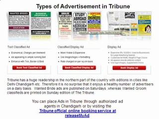 The Tribune Chandigarh Advertising Agency