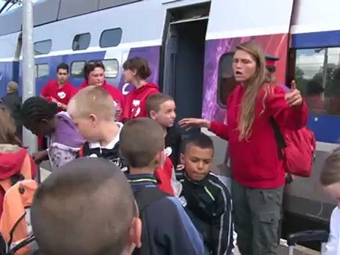 Départ pour le Village Kinder