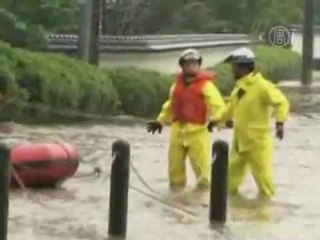 Мощное наводнение в Японии, на очереди торнадо