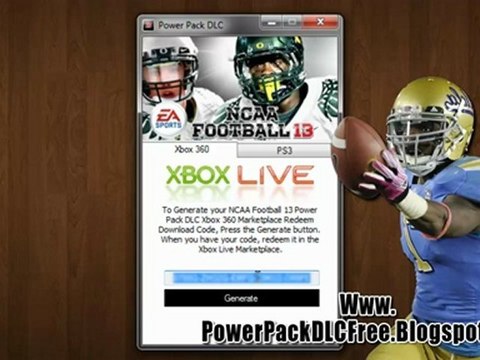 NCAA Football 13 Power Pack DLC Free on Xbox 360 And PS3