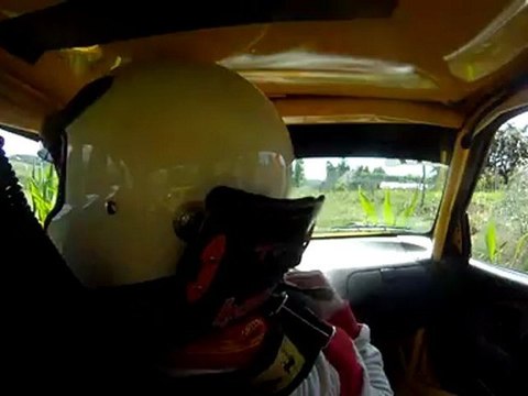 rallye du St Marcellin 2012 sortie de route BACHASSE Benjamin Collavizza Saxo N2 n°119