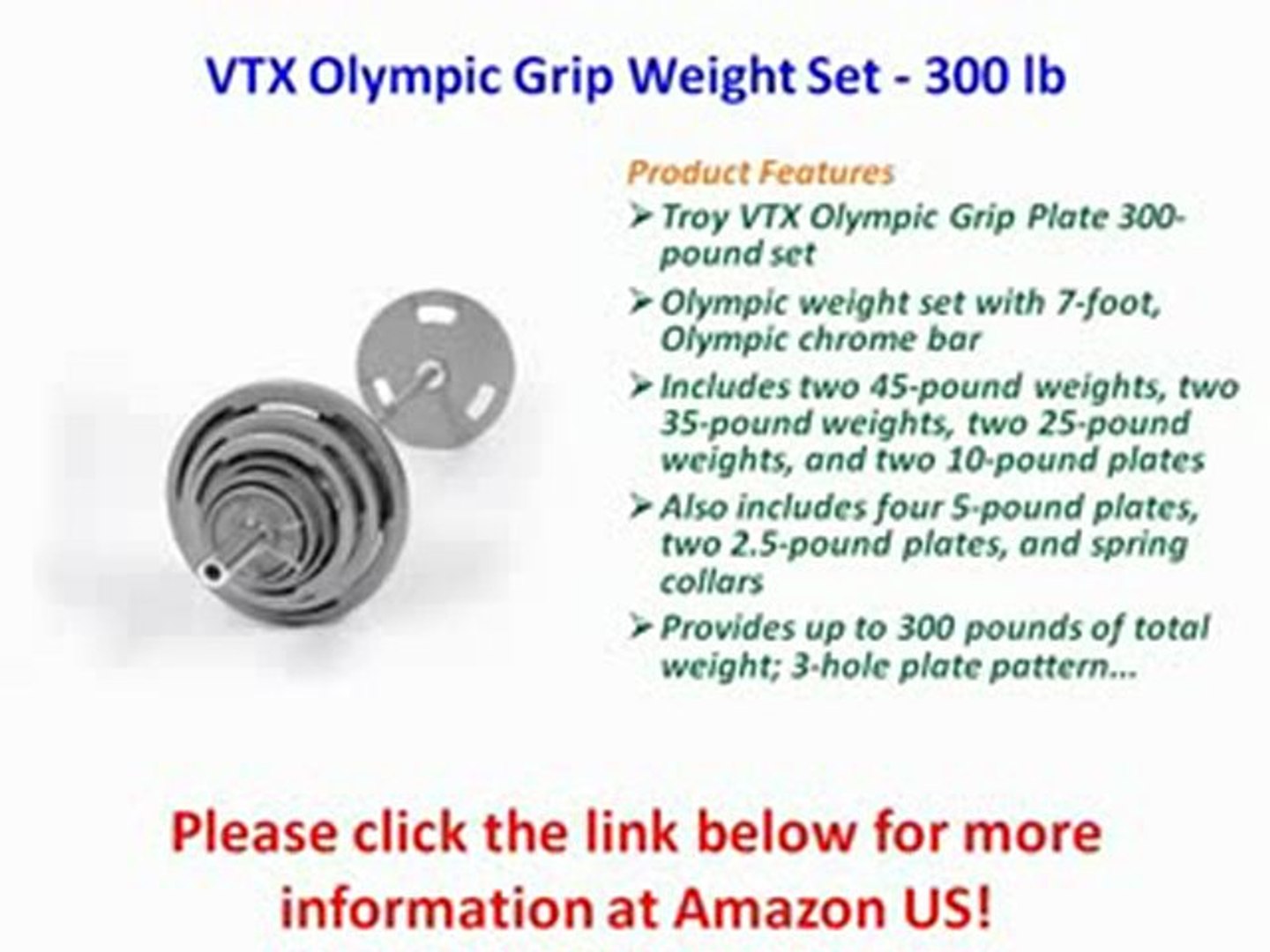 Vtx Olympic Grip Weight Set 300 Lb Preview Vtx Olympic Grip