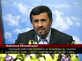 Ahmadineyad dice que los poderosos deberían desarmarse