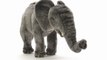 Peluche éléphant à 4 pattes 42 cm