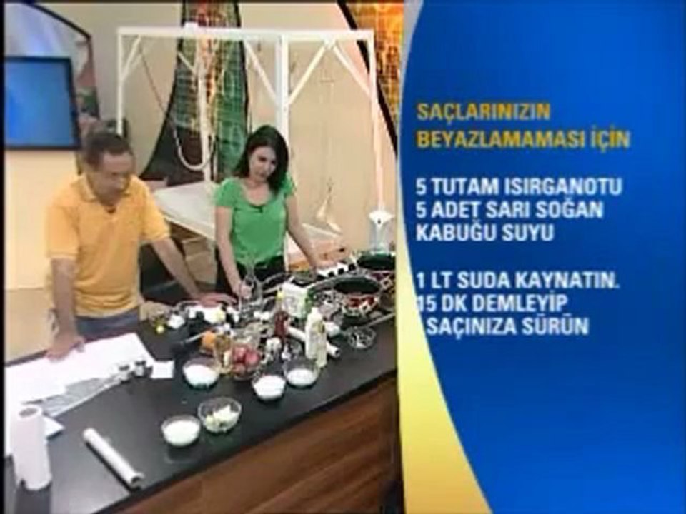 Dr Feridun Kunak Show Saç Beyazlamasına Karşı Tarif