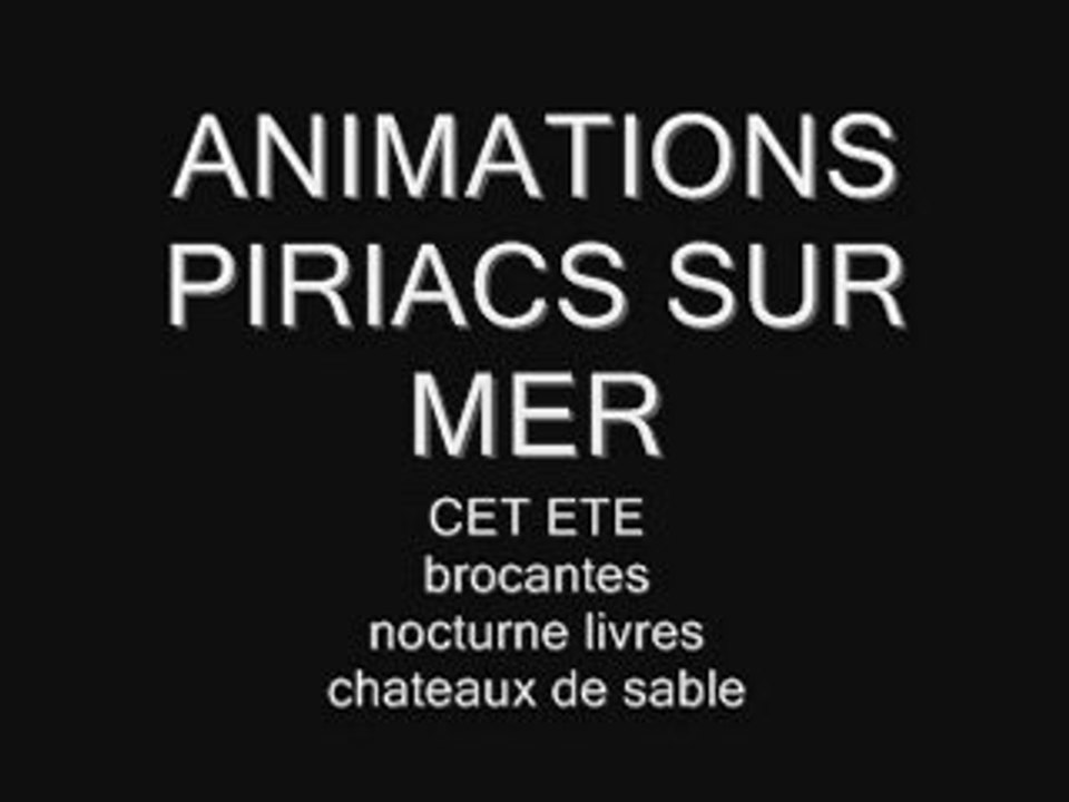 animations piriac