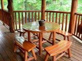 pigeon forge cabin hot tub deck