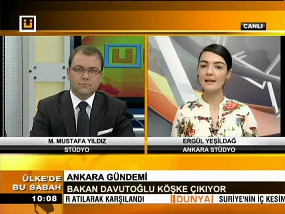 13 Temmuz 2012 Ergül Yeşildağ ülke tv Ankara Gündemi ni anlatıyor
