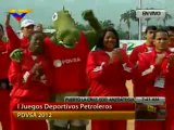 (VÍDEO) Mil 440 atletas participan en I Juegos Deportivos Petroleros PDVSA 2012