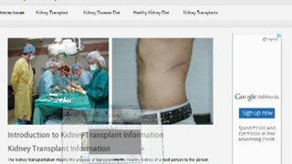 kidney transplant information