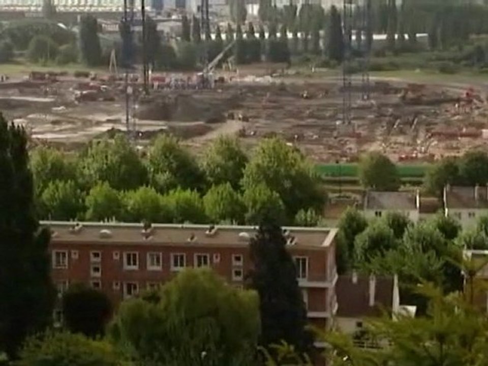 Decembre 2010 : début du chantier du stade Océane