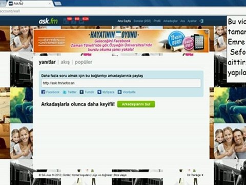 Ask.Fm Soru ve Beğeni Kasmak - Sefocan
