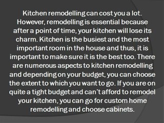 Custom Kitchen Remodelling