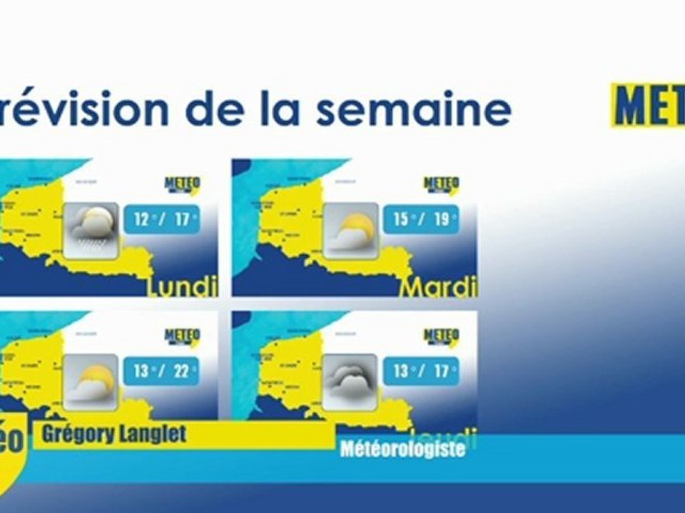 Opal'TV - Météo - Prévisions pour la semaine du 16 juillet 2012