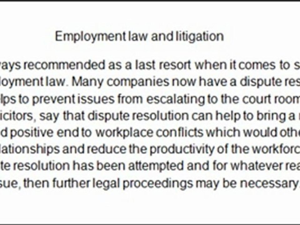 Carpenters Solicitors talks about Employment law and litigation