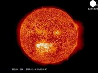 Effet d'une éruption solaire sur la Terre