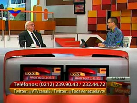 (VÍDEO) Toda Venezuela (13-07-2012) Entrevistas a Francisco Natera, Lorena Freitez y Andrés Antillano 1/2