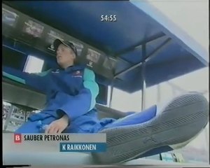 Kimi Räikkönen talking with his Sauber Team mate