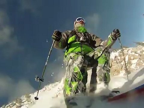GoPro HD Skiing Cliff Jump with Jamie Pierre