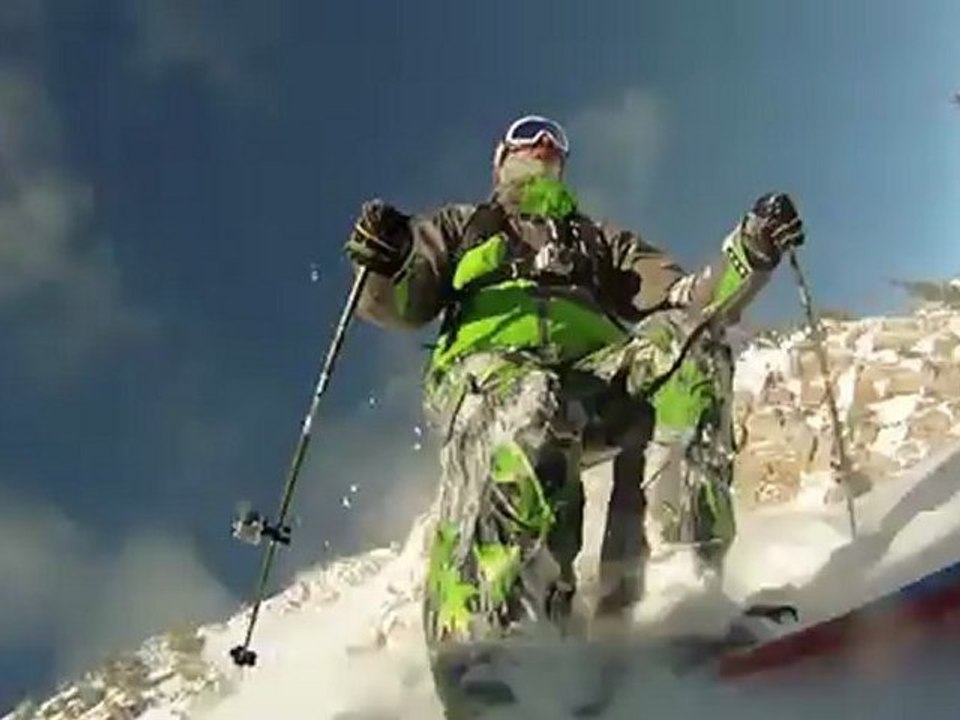 GoPro HD Skiing Cliff Jump with Jamie Pierre