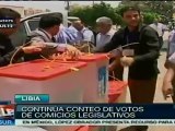 Continúa conteo de votos de elecciones parlamentarias libias