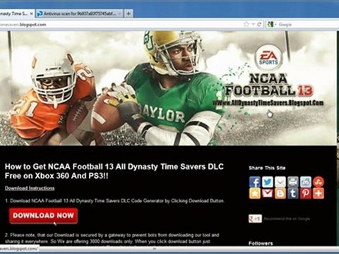 NCAA Football 13 All Dynasty Time Savers DLC Leaked - Tutorial