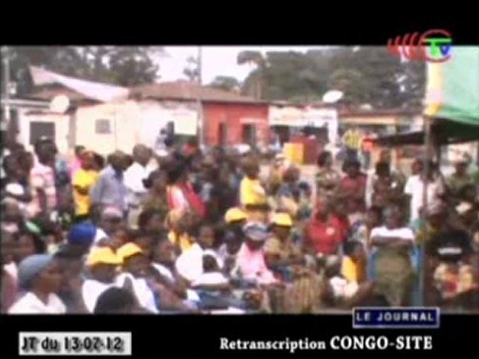 Meeting du candidat Paul Frangely Loukeba à Bacongo 2