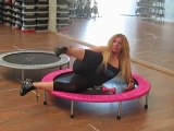 Monya fitnes esercizi interno coscia e glutei sul trampolino elastico ALBESE FITNESS CENTER