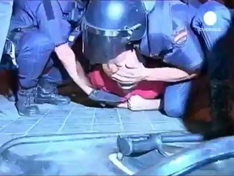 Madrid sokakları savaş alanına döndü