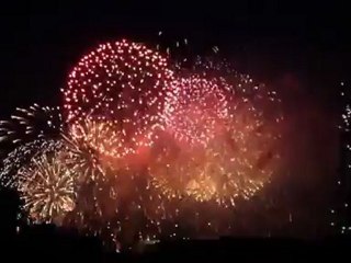 Feu d'artifice vue de ma chambre