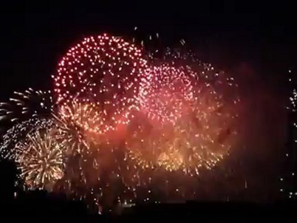 Feu d'artifice vue de ma chambre