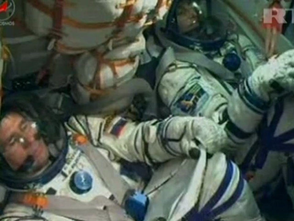 Décollage d'une fusée russe pour l'ISS avec trois cosmonautes