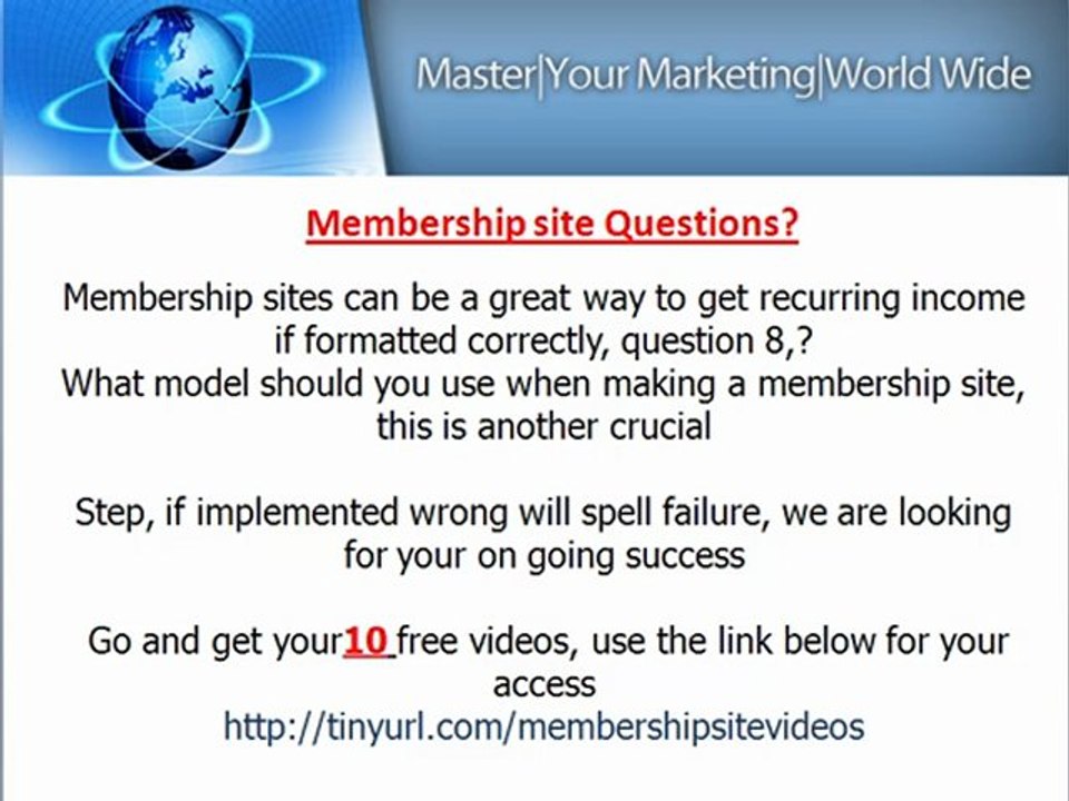recurring income ,membership sites questions and answers