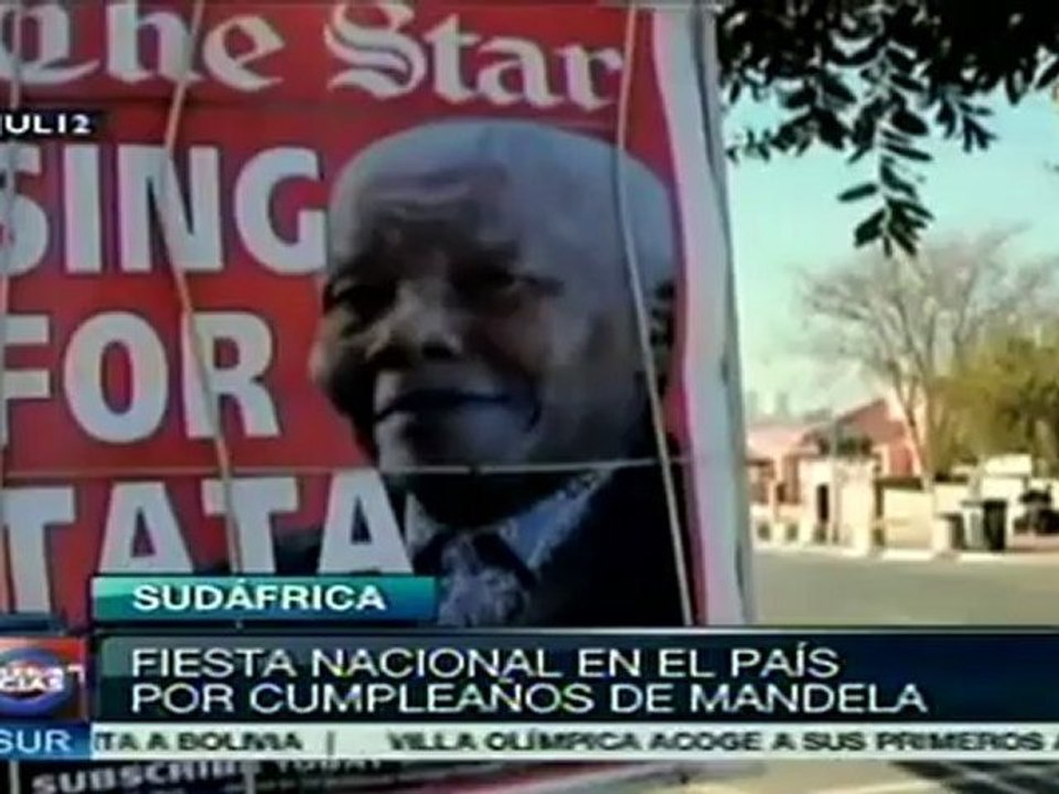 Sudáfrica celebra cumpleaños 94 de Nelson Mandela