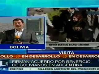 Argentina y Bolivia signan acuerdos de cooperación