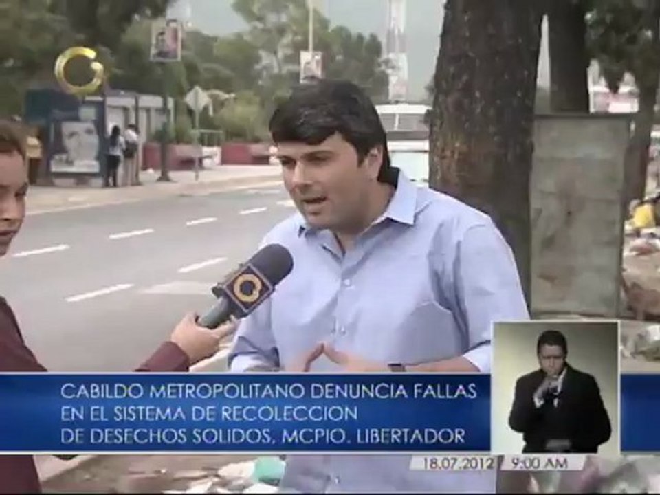 Cabildo Metropolitano denuncia fallas en sistema de recolección de basura en Caracas