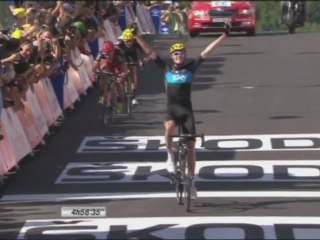 TOUR DE FRANCE 2012/ l'arrivée de la 7e étape à la planche-des-belles-filles