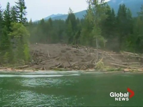 Coulée de boue en Colombie Britannique