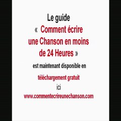 comment écrire une chanson le livre