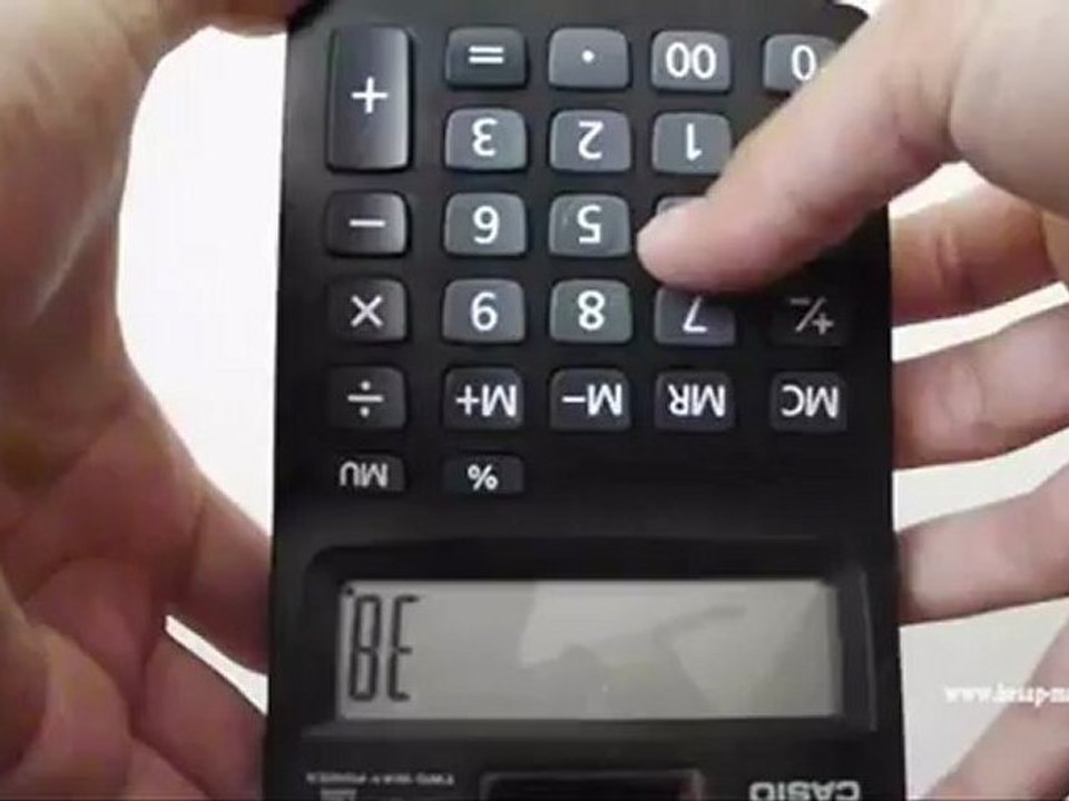 Hesap makinesi ile yazı yazmak