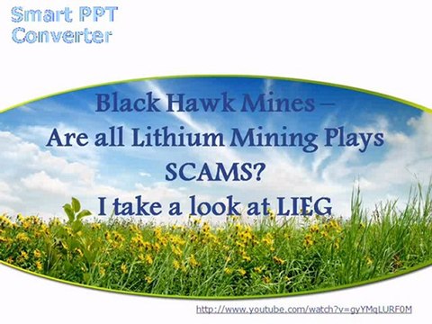 Black Hawk Mines - Are all Lithium Mining Plays SCAMS?