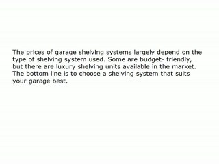 Garage Shelving Systems