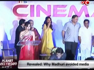 Madhuri Dixit avoids media interaction