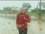 اعصار آيرين يبلغ سواحل ولاية نيوجيرسي